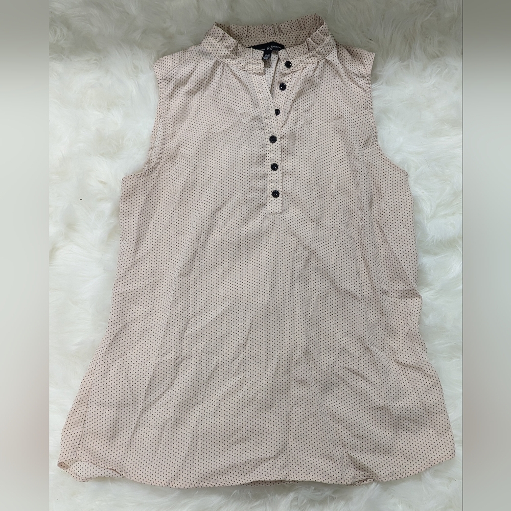 Jasmine & Juliana Polka Dot Sleeveless Top Size Medium